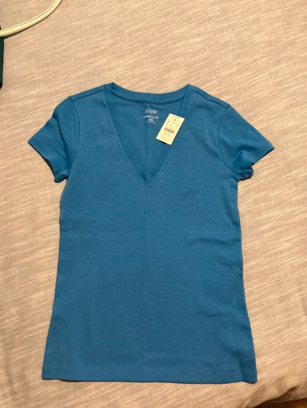 J Crew V neck tee shirt new with tags XXS